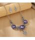 SET736 - Retro Hollow Purple Jewelry Set